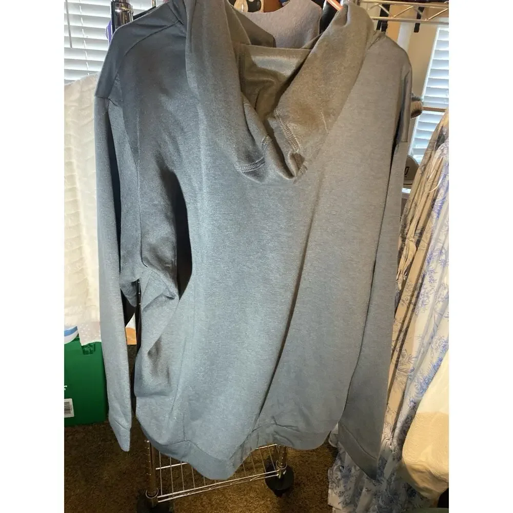 Adidas Hooded Sweatshirt Gray Men Size 2XL New Tags